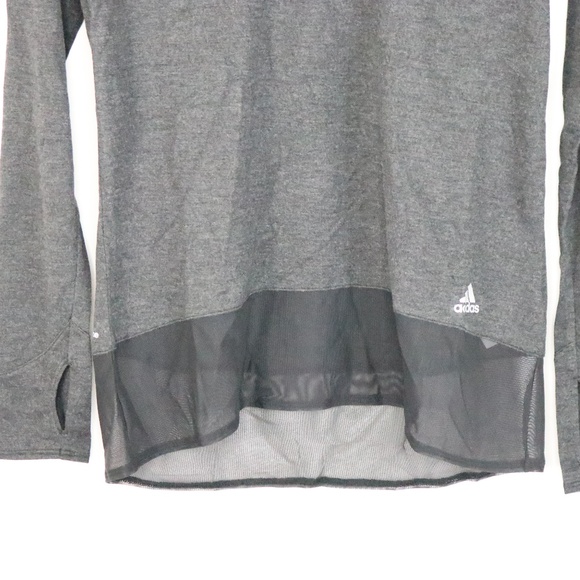 Adidas Charcoal Long Sleeve Coverup Climate Technology Gray Size XS New with Tag - Picture 5 of 6
